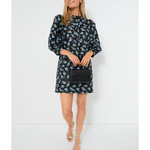 Tuckernuck Heirloom 'Samantha' Black Crewneck Jacquard Mini Dress Size XXS